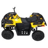 JOKO Elektrická štvorkolka WOLF 4x200W ATV, penové kolesá, kožené sedadlo, nosnosť 60kg, diaľkové ovládanie, žltá