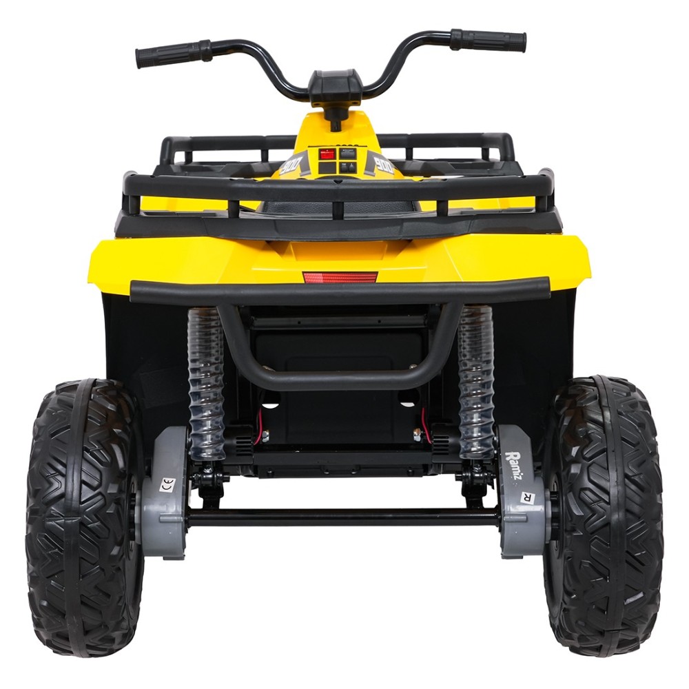 JOKO Elektrická štvorkolka WOLF 4x200W ATV, penové kolesá, kožené sedadlo, nosnosť 60kg, diaľkové ovládanie, žltá