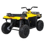 JOKO Elektrická štvorkolka WOLF 4x200W ATV, penové kolesá, kožené sedadlo, nosnosť 60kg, diaľkové ovládanie, žltá