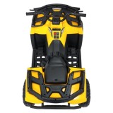 JOKO Elektrická štvorkolka WOLF 4x200W ATV, penové kolesá, kožené sedadlo, nosnosť 60kg, diaľkové ovládanie, žltá