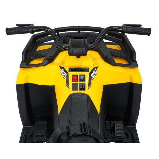 JOKO Elektrická štvorkolka WOLF 4x200W ATV, penové kolesá, kožené sedadlo, nosnosť 60kg, diaľkové ovládanie, žltá