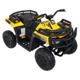 JOKO Elektrická štvorkolka WOLF 4x200W ATV, penové kolesá, kožené sedadlo, nosnosť 60kg, diaľkové ovládanie, žltá
