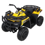 JOKO Elektrická štvorkolka WOLF 4x200W ATV, penové kolesá, kožené sedadlo, nosnosť 60kg, diaľkové ovládanie, žltá