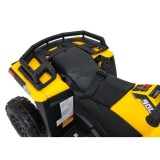 JOKO Elektrická štvorkolka WOLF 4x200W ATV, penové kolesá, kožené sedadlo, nosnosť 60kg, diaľkové ovládanie, žltá