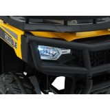 JOKO Elektrická štvorkolka WOLF 4x200W ATV, penové kolesá, kožené sedadlo, nosnosť 60kg, diaľkové ovládanie, žltá