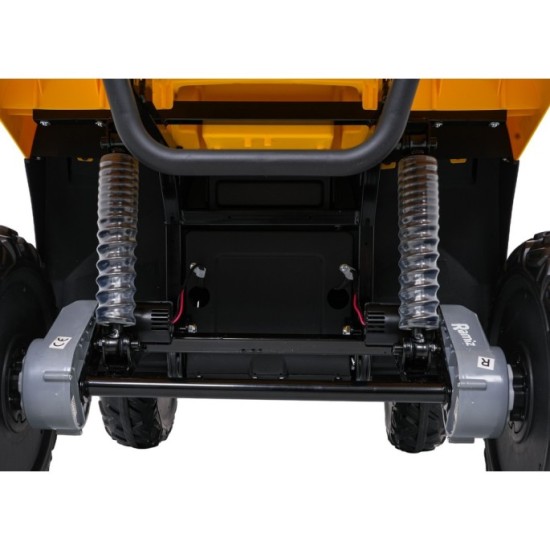 JOKO Elektrická štvorkolka WOLF 4x200W ATV, penové kolesá, kožené sedadlo, nosnosť 60kg, diaľkové ovládanie, žltá