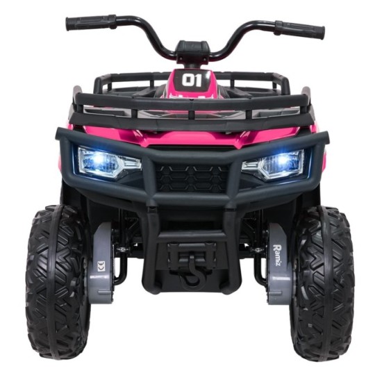 JOKO Elektrická štvorkolka WOLF 4x200W ATV, penové kolesá, kožené sedadlo, nosnosť 60kg, diaľkové ovládanie, ružová