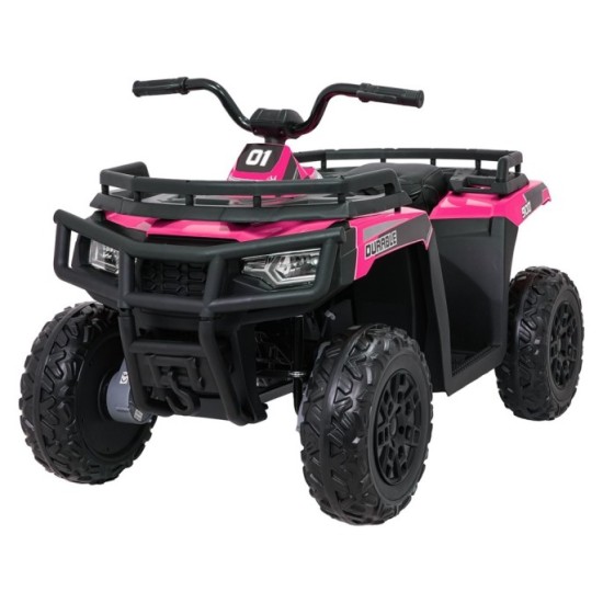 JOKO Elektrická štvorkolka WOLF 4x200W ATV, penové kolesá, kožené sedadlo, nosnosť 60kg, diaľkové ovládanie, ružová