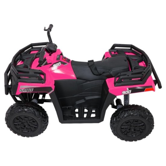 JOKO Elektrická štvorkolka WOLF 4x200W ATV, penové kolesá, kožené sedadlo, nosnosť 60kg, diaľkové ovládanie, ružová