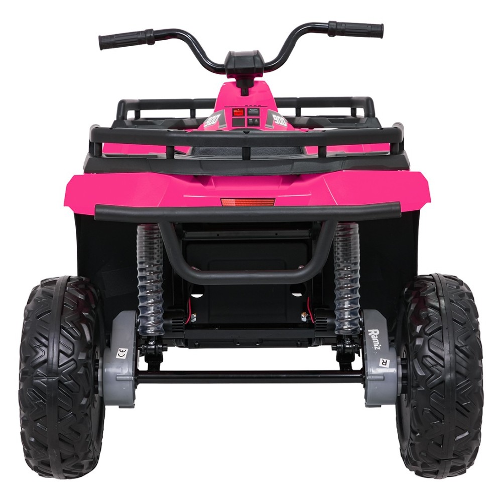 JOKO Elektrická štvorkolka WOLF 4x200W ATV, penové kolesá, kožené sedadlo, nosnosť 60kg, diaľkové ovládanie, ružová