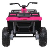 JOKO Elektrická štvorkolka WOLF 4x200W ATV, penové kolesá, kožené sedadlo, nosnosť 60kg, diaľkové ovládanie, ružová