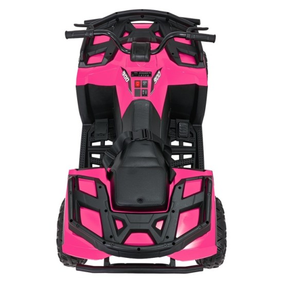 JOKO Elektrická štvorkolka WOLF 4x200W ATV, penové kolesá, kožené sedadlo, nosnosť 60kg, diaľkové ovládanie, ružová