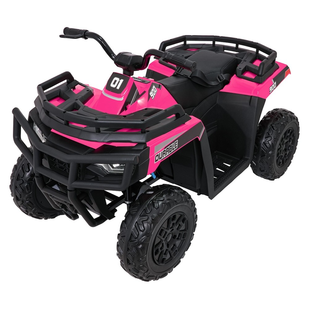 JOKO Elektrická štvorkolka WOLF 4x200W ATV, penové kolesá, kožené sedadlo, nosnosť 60kg, diaľkové ovládanie, ružová