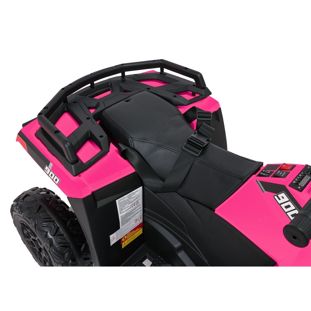 JOKO Elektrická štvorkolka WOLF 4x200W ATV, penové kolesá, kožené sedadlo, nosnosť 60kg, diaľkové ovládanie, ružová