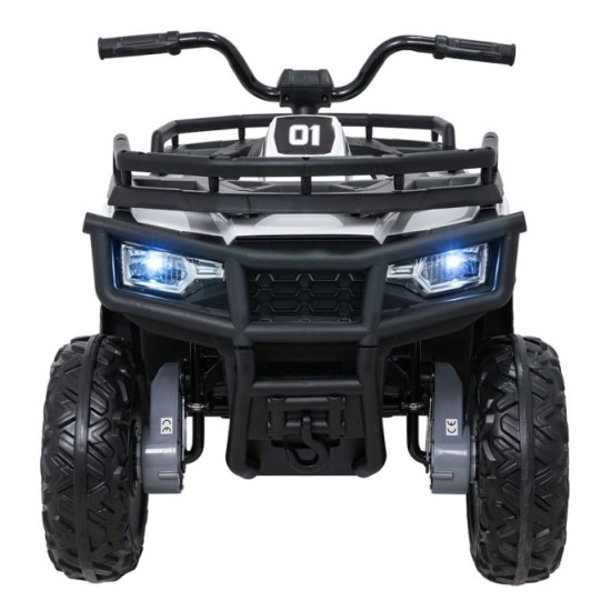 JOKO Elektrická štvorkolka WOLF 4x200W ATV, penové kolesá, kožené sedadlo, nosnosť 60kg, diaľkové ovládanie, biela