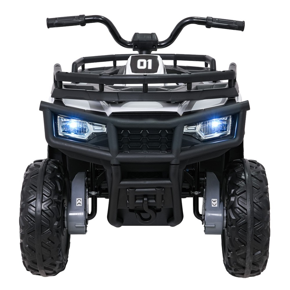 JOKO Elektrická štvorkolka WOLF 4x200W ATV, penové kolesá, kožené sedadlo, nosnosť 60kg, diaľkové ovládanie, biela