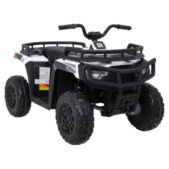 JOKO Elektrická štvorkolka WOLF 4x200W ATV, penové kolesá, kožené sedadlo, nosnosť 60kg, diaľkové ovládanie, biela