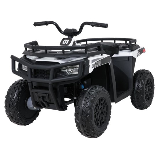 JOKO Elektrická štvorkolka WOLF 4x200W ATV, penové kolesá, kožené sedadlo, nosnosť 60kg, diaľkové ovládanie, biela