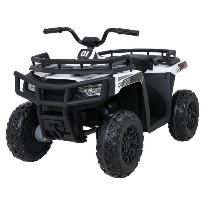JOKO Elektrická štvorkolka WOLF 4x200W ATV, penové kolesá, kožené sedadlo, nosnosť 60kg, diaľkové ovládanie, biela
