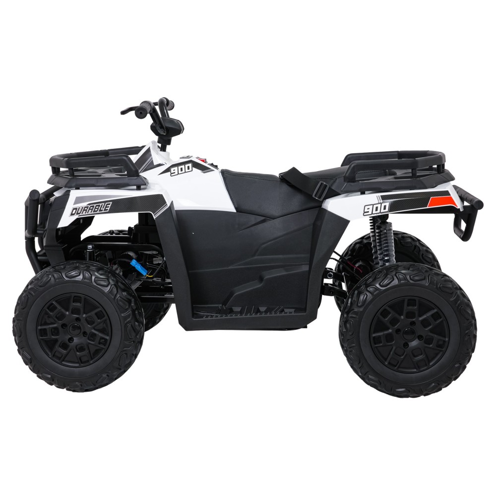 JOKO Elektrická štvorkolka WOLF 4x200W ATV, penové kolesá, kožené sedadlo, nosnosť 60kg, diaľkové ovládanie, biela