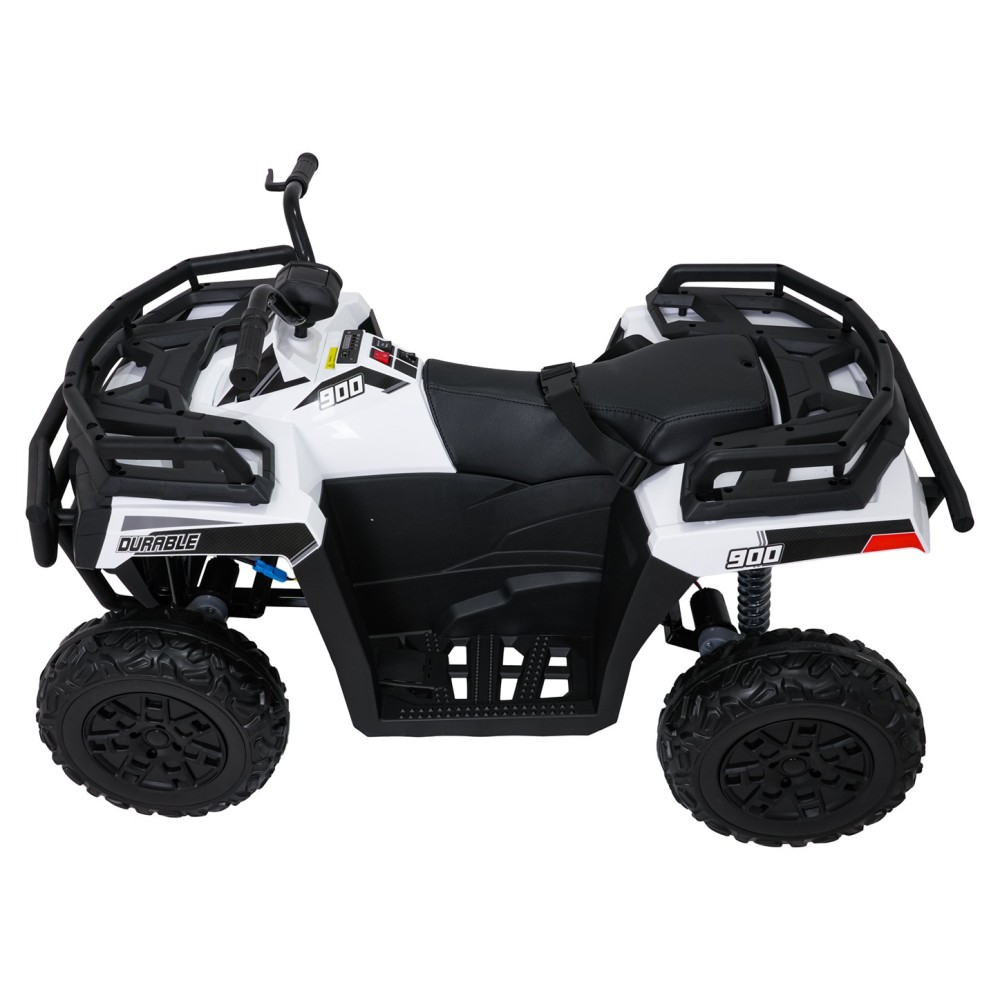 JOKO Elektrická štvorkolka WOLF 4x200W ATV, penové kolesá, kožené sedadlo, nosnosť 60kg, diaľkové ovládanie, biela