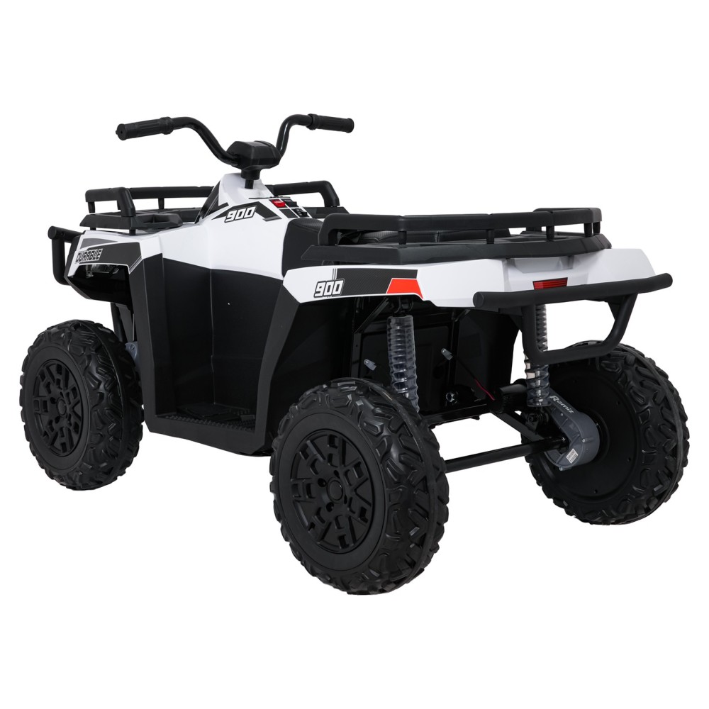 JOKO Elektrická štvorkolka WOLF 4x200W ATV, penové kolesá, kožené sedadlo, nosnosť 60kg, diaľkové ovládanie, biela