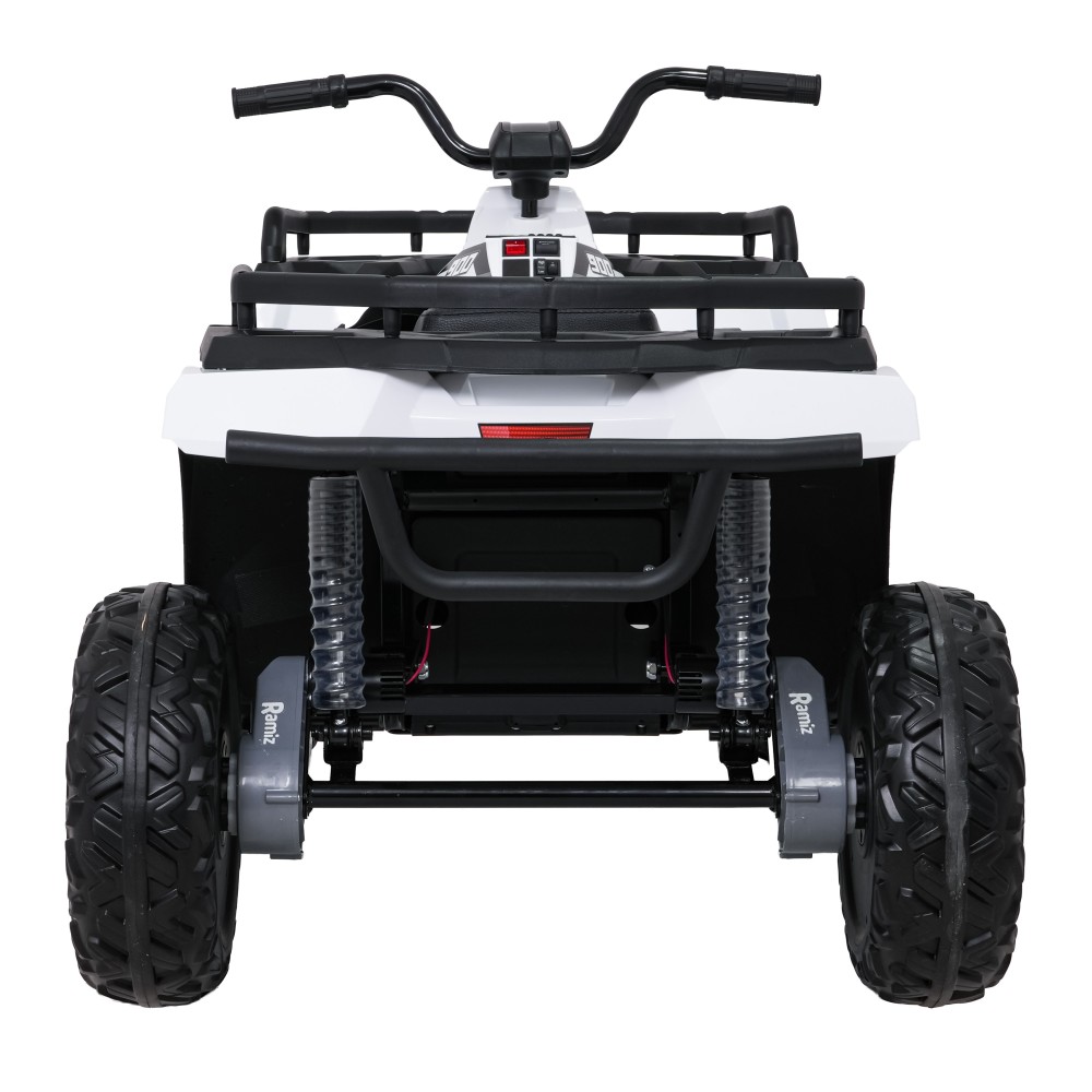 JOKO Elektrická štvorkolka WOLF 4x200W ATV, penové kolesá, kožené sedadlo, nosnosť 60kg, diaľkové ovládanie, biela