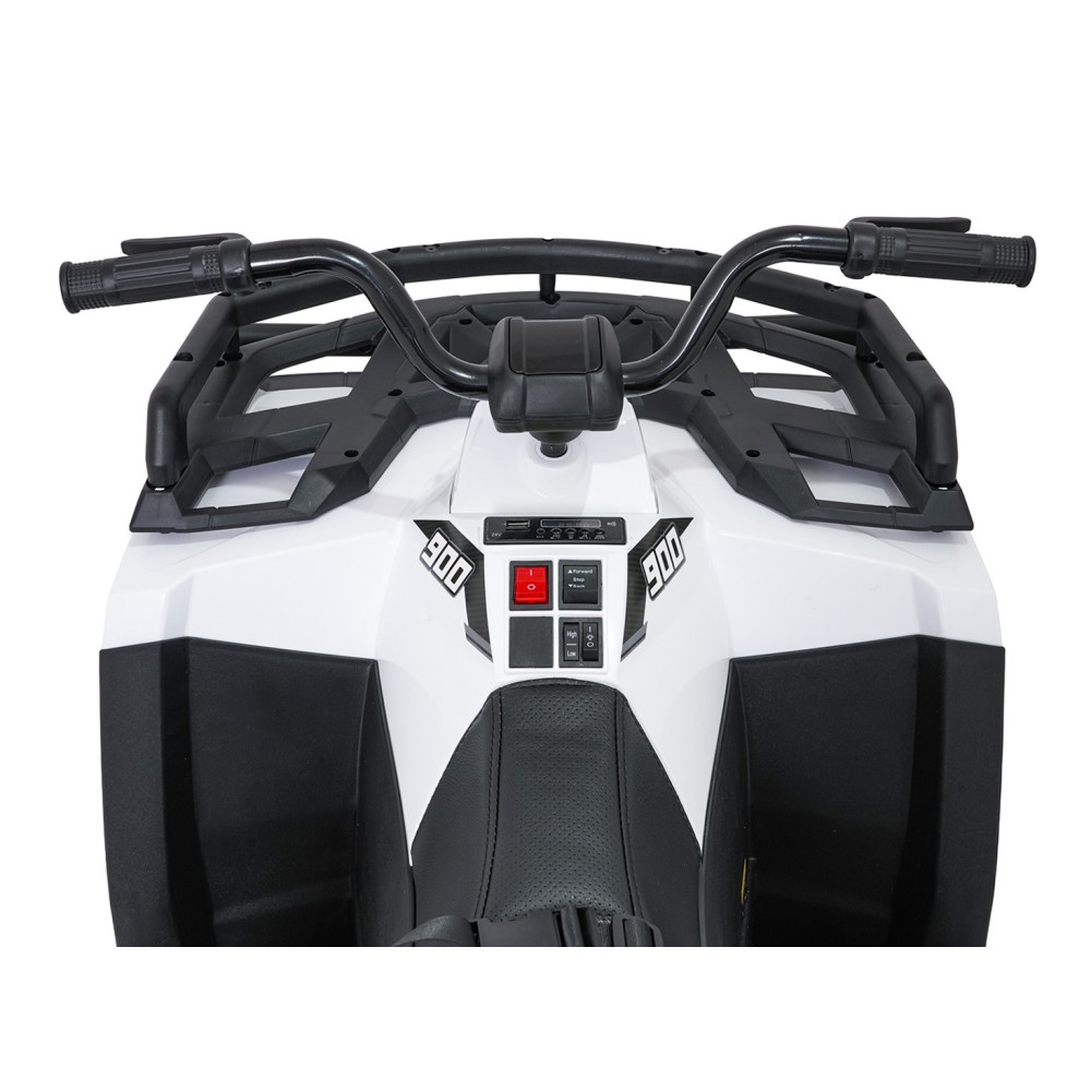 JOKO Elektrická štvorkolka WOLF 4x200W ATV, penové kolesá, kožené sedadlo, nosnosť 60kg, diaľkové ovládanie, biela