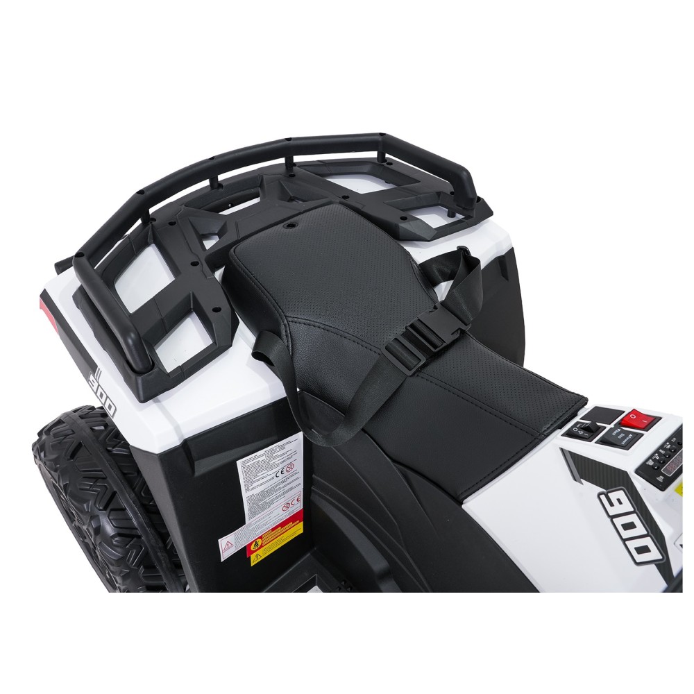JOKO Elektrická štvorkolka WOLF 4x200W ATV, penové kolesá, kožené sedadlo, nosnosť 60kg, diaľkové ovládanie, biela