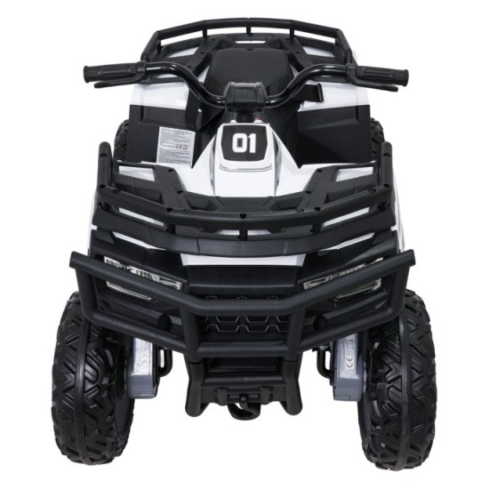 JOKO Elektrická štvorkolka WOLF 4x200W ATV, penové kolesá, kožené sedadlo, nosnosť 60kg, diaľkové ovládanie, biela