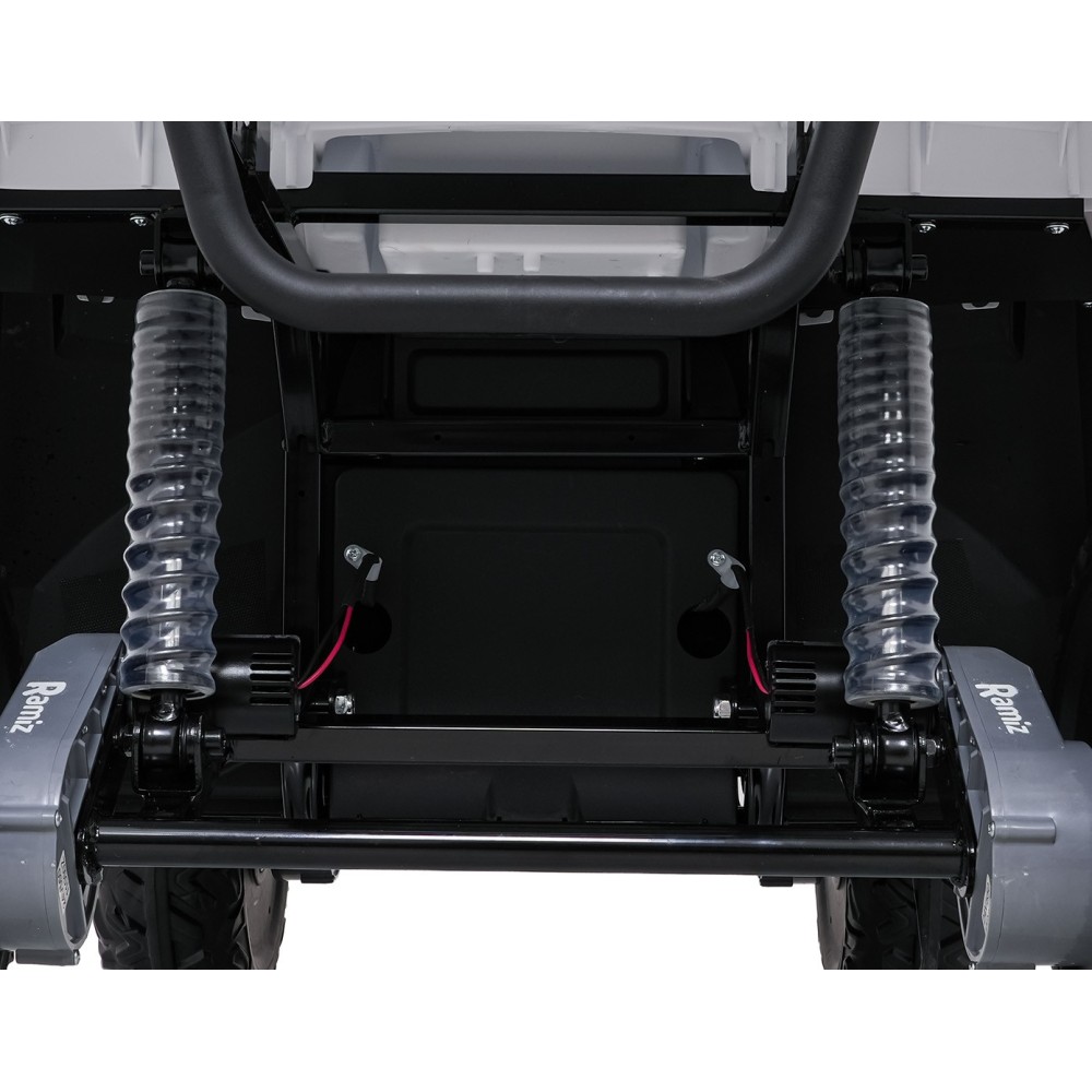 JOKO Elektrická štvorkolka WOLF 4x200W ATV, penové kolesá, kožené sedadlo, nosnosť 60kg, diaľkové ovládanie, biela