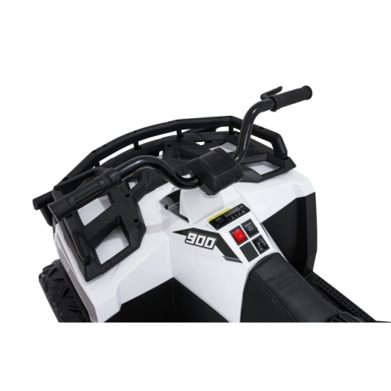 JOKO Elektrická štvorkolka WOLF 4x200W ATV, penové kolesá, kožené sedadlo, nosnosť 60kg, diaľkové ovládanie, biela