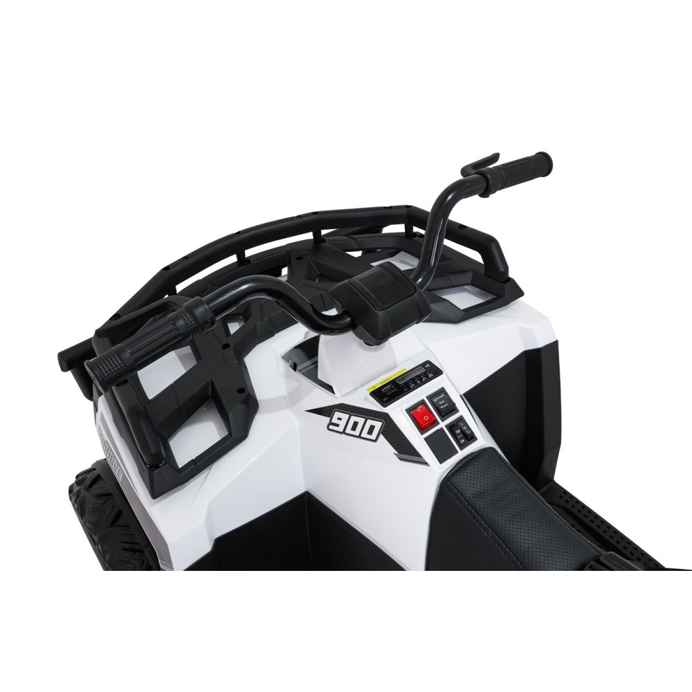JOKO Elektrická štvorkolka WOLF 4x200W ATV, penové kolesá, kožené sedadlo, nosnosť 60kg, diaľkové ovládanie, biela