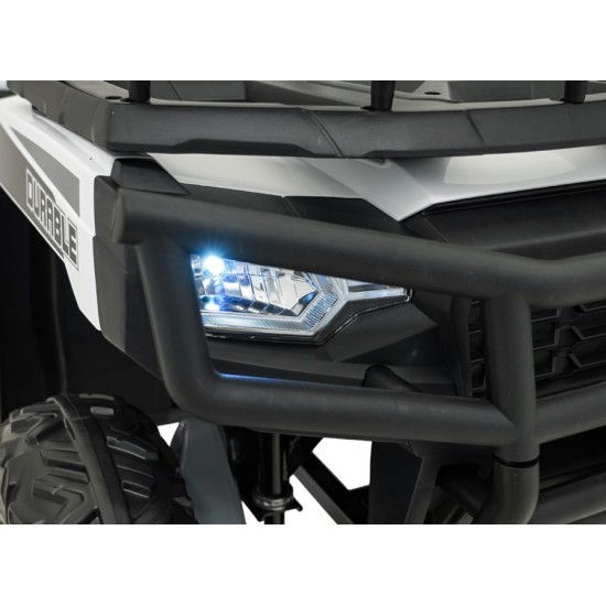 JOKO Elektrická štvorkolka WOLF 4x200W ATV, penové kolesá, kožené sedadlo, nosnosť 60kg, diaľkové ovládanie, biela