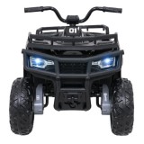 JOKO Elektrická štvorkolka WOLF 4x200W ATV, penové kolesá, kožené sedadlo, nosnosť 60kg, diaľkové ovládanie, čierna