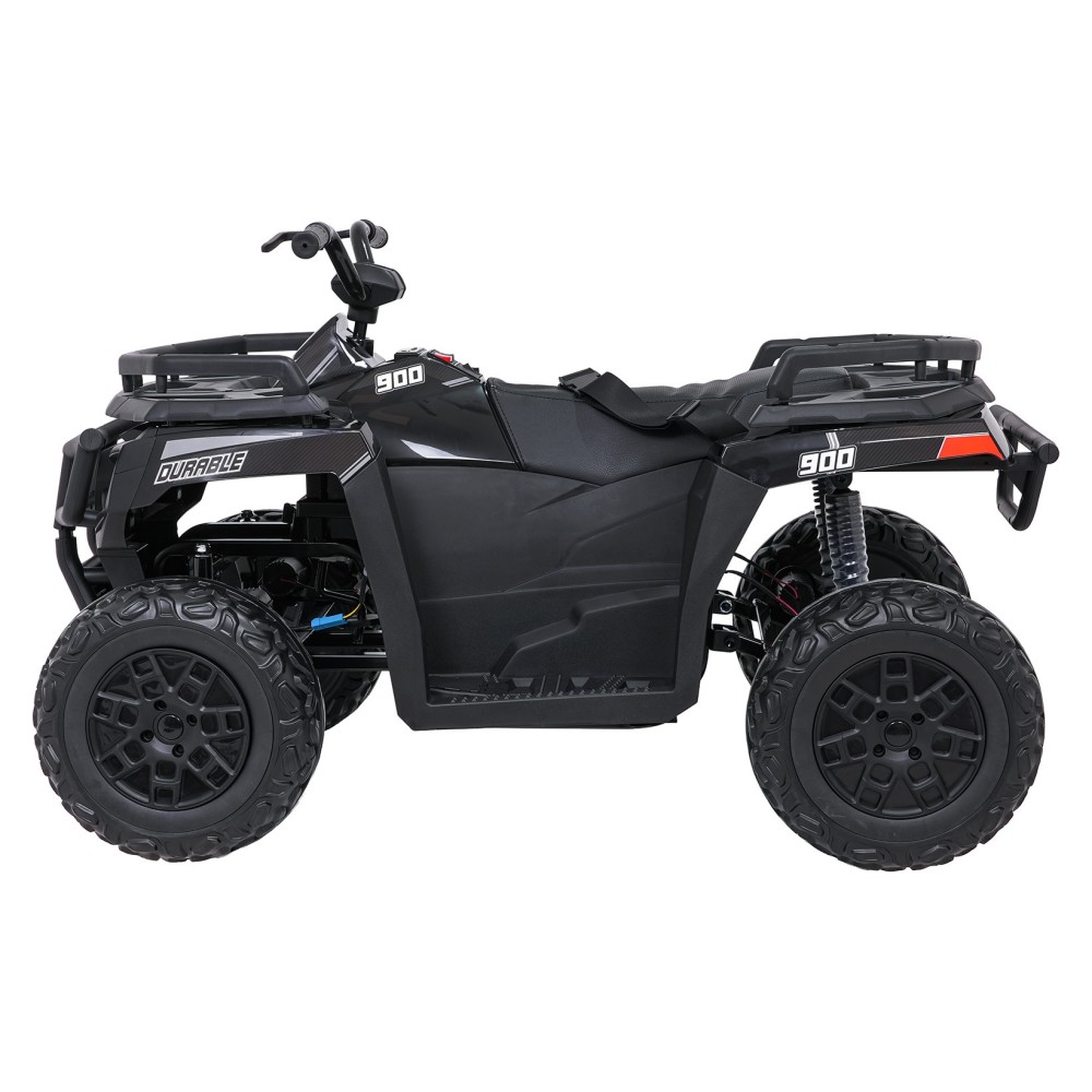JOKO Elektrická štvorkolka WOLF 4x200W ATV, penové kolesá, kožené sedadlo, nosnosť 60kg, diaľkové ovládanie, čierna