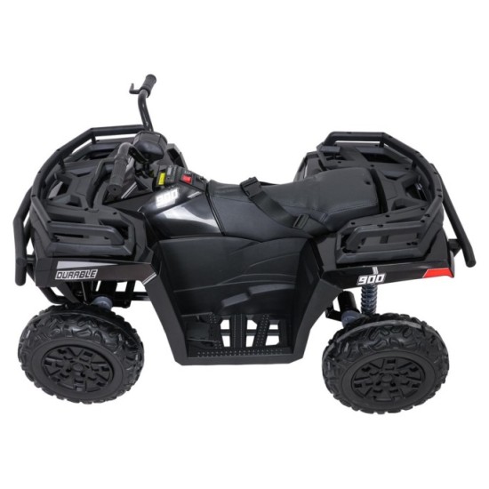 JOKO Elektrická štvorkolka WOLF 4x200W ATV, penové kolesá, kožené sedadlo, nosnosť 60kg, diaľkové ovládanie, čierna