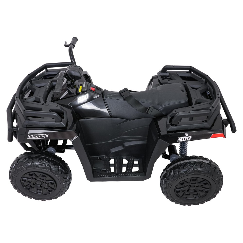 JOKO Elektrická štvorkolka WOLF 4x200W ATV, penové kolesá, kožené sedadlo, nosnosť 60kg, diaľkové ovládanie, čierna