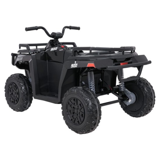JOKO Elektrická štvorkolka WOLF 4x200W ATV, penové kolesá, kožené sedadlo, nosnosť 60kg, diaľkové ovládanie, čierna
