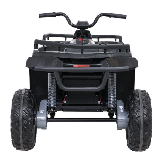 JOKO Elektrická štvorkolka WOLF 4x200W ATV, penové kolesá, kožené sedadlo, nosnosť 60kg, diaľkové ovládanie, čierna