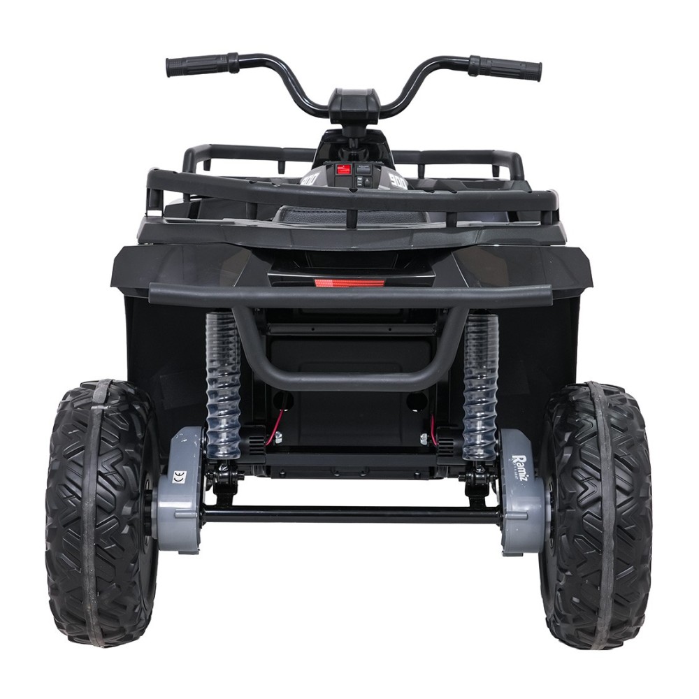 JOKO Elektrická štvorkolka WOLF 4x200W ATV, penové kolesá, kožené sedadlo, nosnosť 60kg, diaľkové ovládanie, čierna