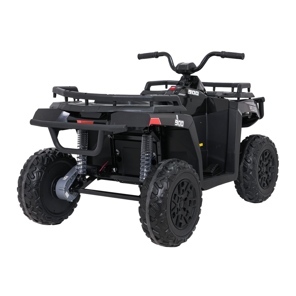 JOKO Elektrická štvorkolka WOLF 4x200W ATV, penové kolesá, kožené sedadlo, nosnosť 60kg, diaľkové ovládanie, čierna