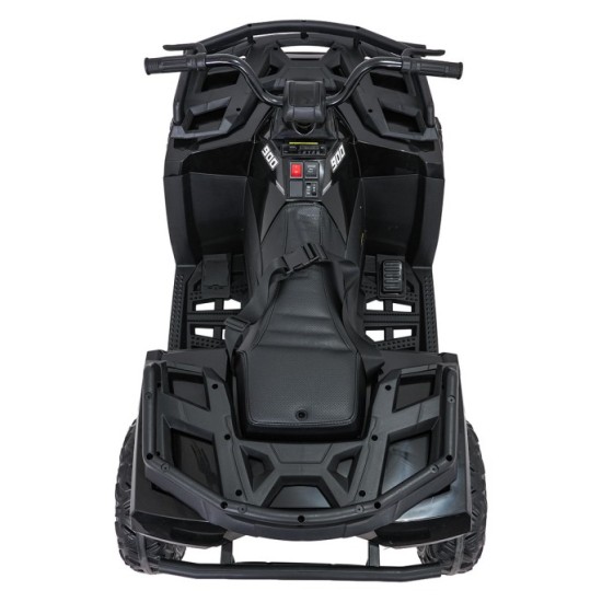 JOKO Elektrická štvorkolka WOLF 4x200W ATV, penové kolesá, kožené sedadlo, nosnosť 60kg, diaľkové ovládanie, čierna