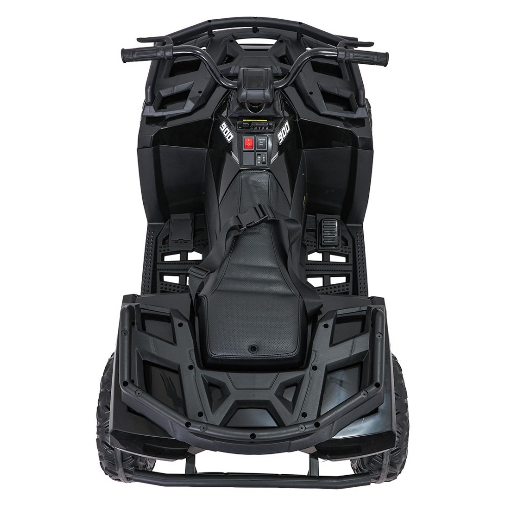 JOKO Elektrická štvorkolka WOLF 4x200W ATV, penové kolesá, kožené sedadlo, nosnosť 60kg, diaľkové ovládanie, čierna
