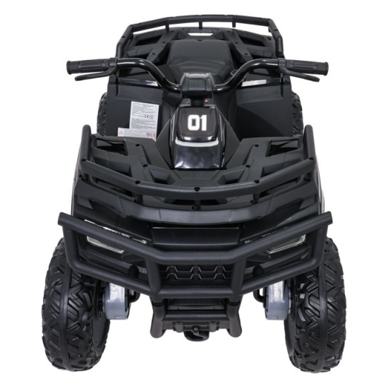 JOKO Elektrická štvorkolka WOLF 4x200W ATV, penové kolesá, kožené sedadlo, nosnosť 60kg, diaľkové ovládanie, čierna
