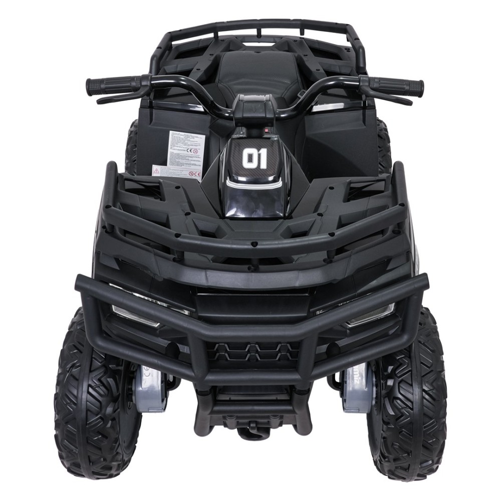 JOKO Elektrická štvorkolka WOLF 4x200W ATV, penové kolesá, kožené sedadlo, nosnosť 60kg, diaľkové ovládanie, čierna