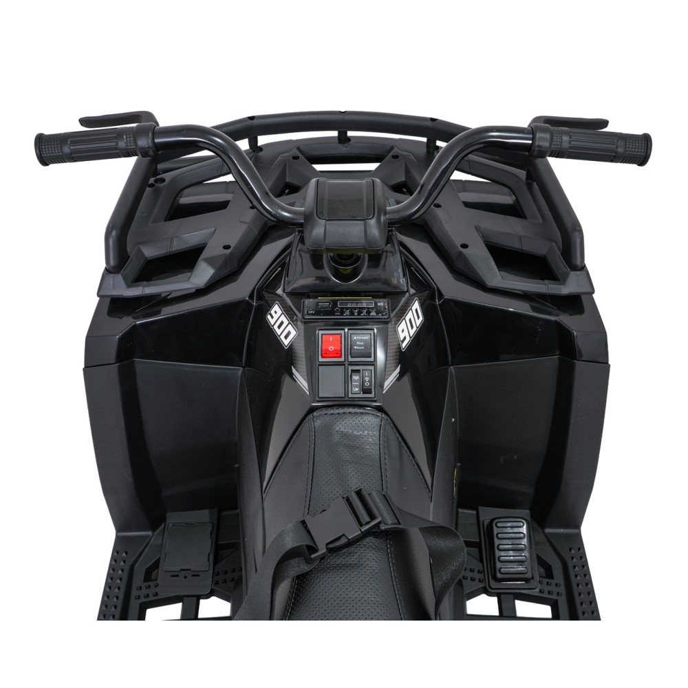 JOKO Elektrická štvorkolka WOLF 4x200W ATV, penové kolesá, kožené sedadlo, nosnosť 60kg, diaľkové ovládanie, čierna