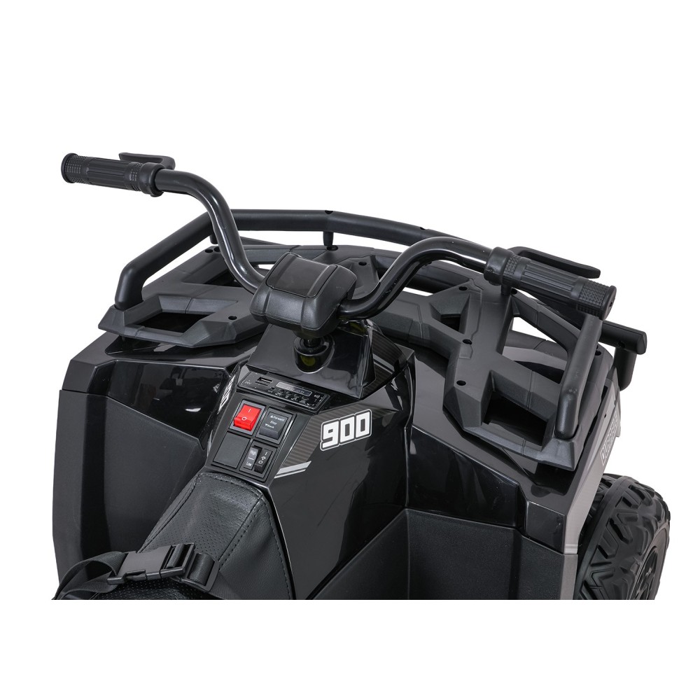JOKO Elektrická štvorkolka WOLF 4x200W ATV, penové kolesá, kožené sedadlo, nosnosť 60kg, diaľkové ovládanie, čierna