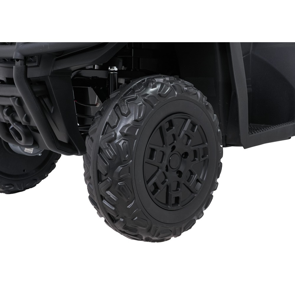 JOKO Elektrická štvorkolka WOLF 4x200W ATV, penové kolesá, kožené sedadlo, nosnosť 60kg, diaľkové ovládanie, čierna