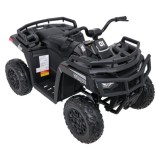 JOKO Elektrická štvorkolka WOLF 4x200W ATV, penové kolesá, kožené sedadlo, nosnosť 60kg, diaľkové ovládanie, čierna